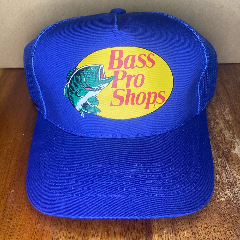 Bass Pro Shops Blue Trucker Hat Snapback